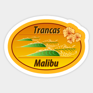 Trancas Malibu Sticker